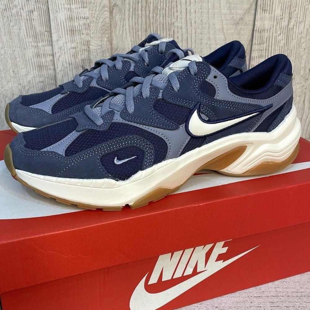 Nike Shoes AL8 Denim Women 9.5 Lace Up Running IM2471-410 Midnight Navy Men 8